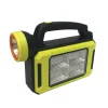 Linterna solar portátil recargable (USB y Solar) [Amarilla]