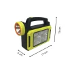 Linterna solar portátil recargable (USB y Solar) [Amarilla] - Imagen 3