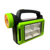 Linterna solar portátil recargable (USB y Solar) [Verde]