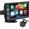 Pantalla multimedia para auto con Carplay y Android Auto con cámara de retroceso