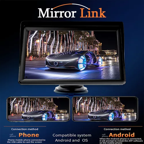 Pantalla multimedia para auto con Carplay y Android Auto con cámara de retroceso - Imagen 4