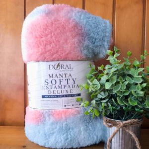 Manta Softy Deluxe - Hiper térmico - [Algodón de azúcar]