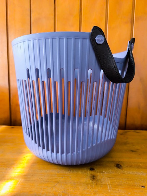 Cesta plástica con asas [Azul]