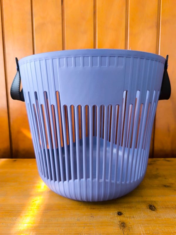 Cesta plástica con asas [Azul] - Imagen 2