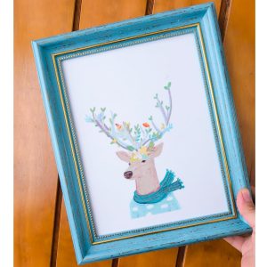 Cuadro 20 x 23 cms [Ciervo con Bufanda]