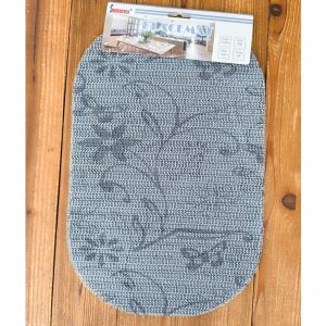 Set 6 individuales PVC [Ovalado - Gris]