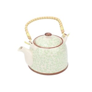 Tetera infusora 900ml [Flores verdes]