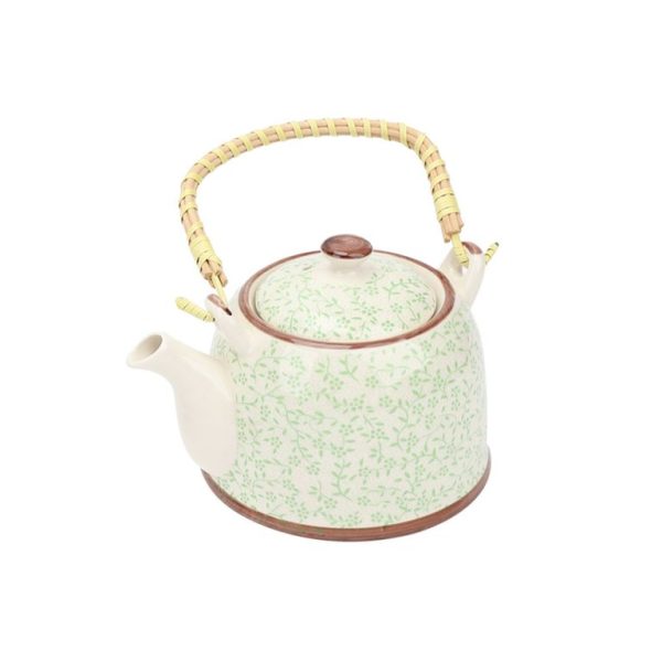 Tetera infusora 900ml [Flores verdes]