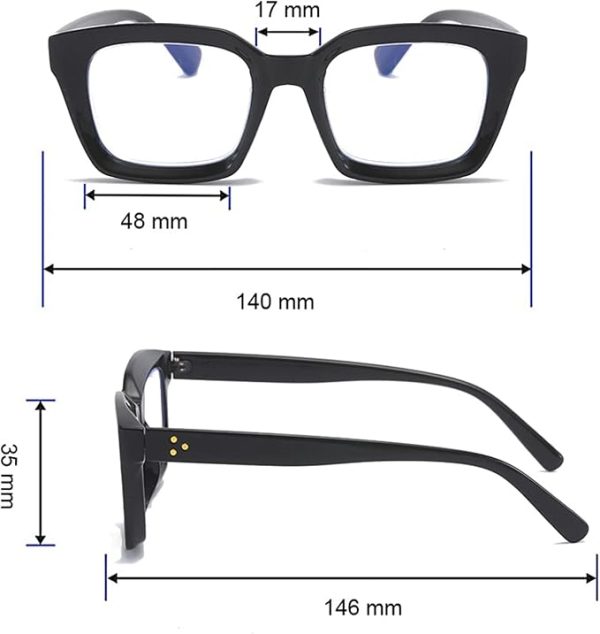Pack 3 lentes de lectura extragrandes para mujer [+2.5] - [MMOWW] - Imagen 5