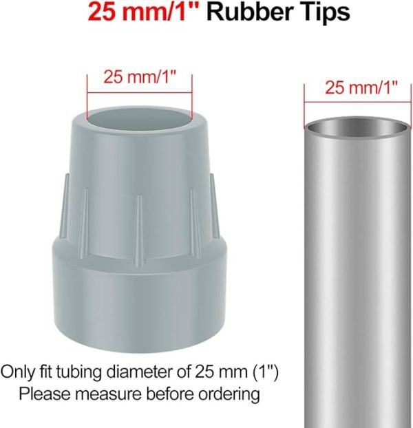 Pack 6 puntas para muletas antideslizante [Supregear] - Imagen 2