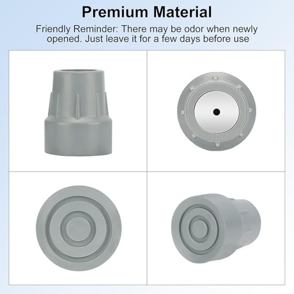 Pack 6 puntas para muletas antideslizante [Supregear] - Imagen 4