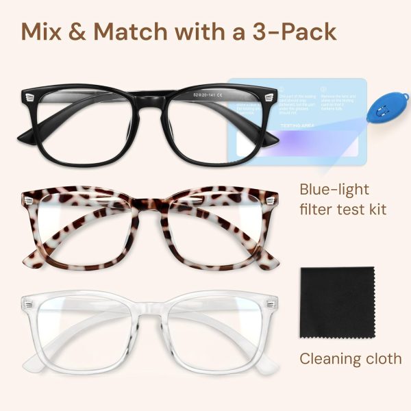 Pack 3 lentes de bloqueo luz azul - Imagen 2