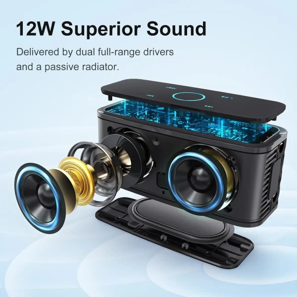 Parlante/Altavoz Bluethooth [DOSS - Negro] - Imagen 8